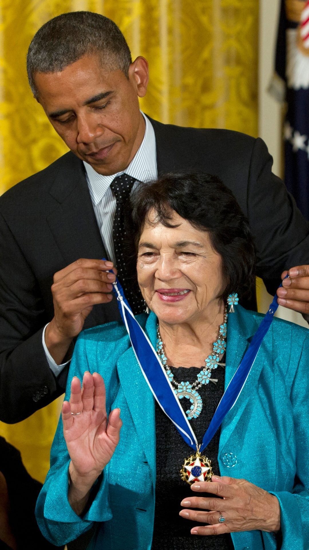 Dolores Huerta Hispanic Heritage Month Salud Hero