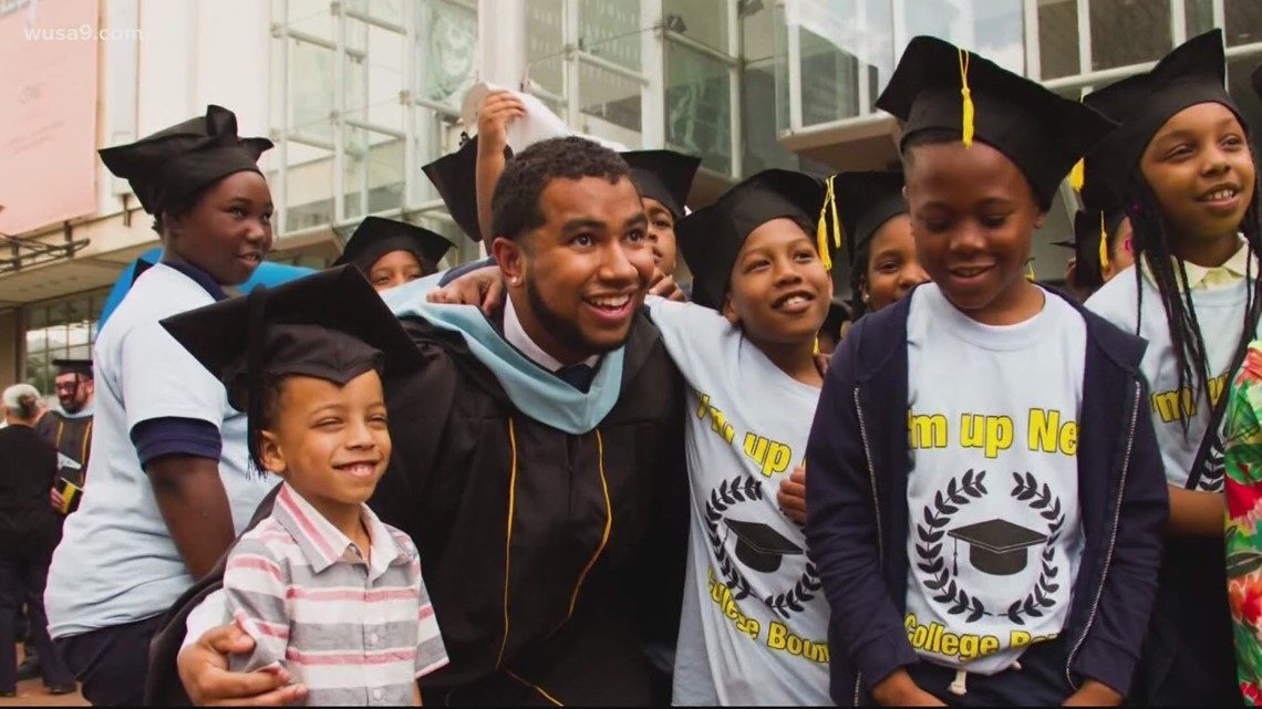 Diasgranados graduates with Masters in Education from Johns Hopkins in 2018 Source WUSA9