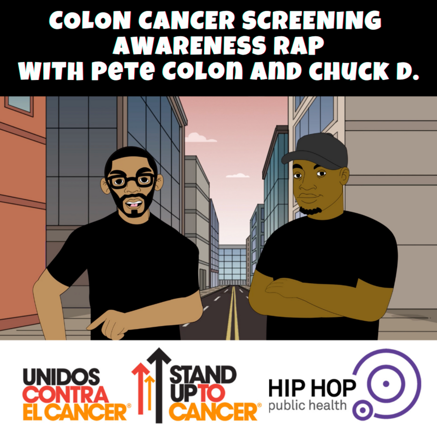 Chuck D and Pete Colon rap about colon cancer screening