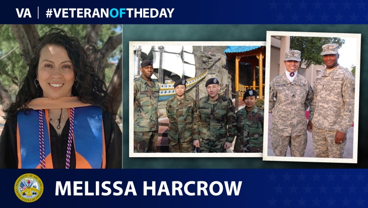 Army Veteran Melissa Harcrow is today’s Veteran of the Day.