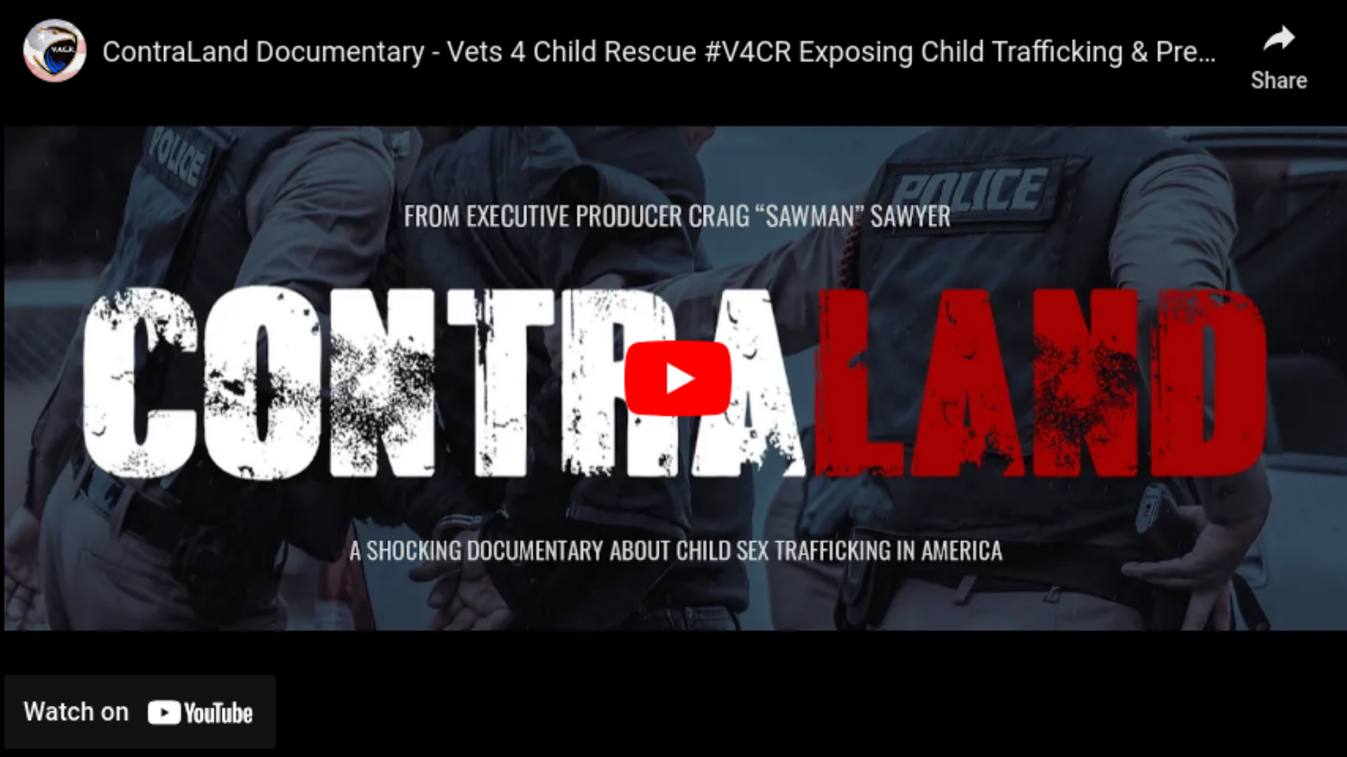 Stop Human Trafficking!  Meet Craig Sawyer and Watch Contraland