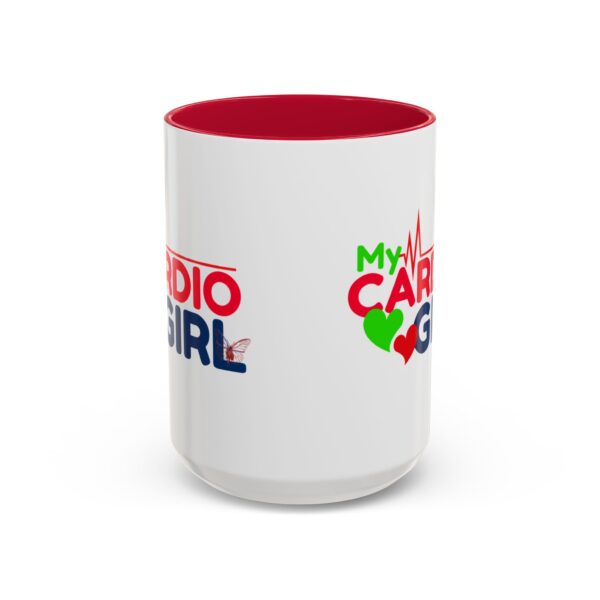 My Cardio Girl Colorful Coffee Mug - Fitness Lover Gift (15oz) - Image 9