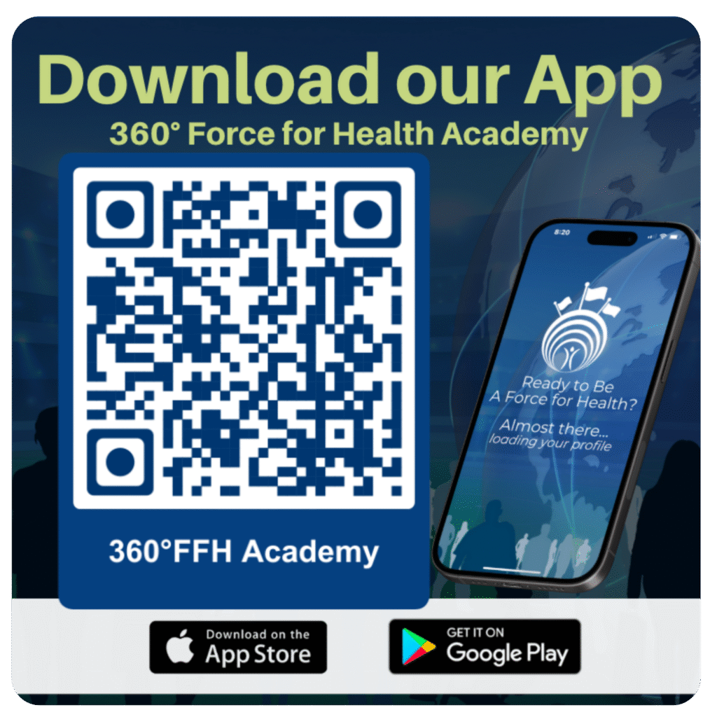 QR Code to download Force for Health Academy App