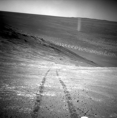 Opportunity's Devilish View from on High